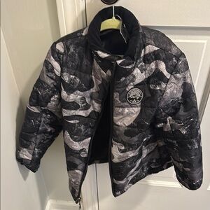 Gerry Weber Kids Black and Gray Camo Puffer Jacket